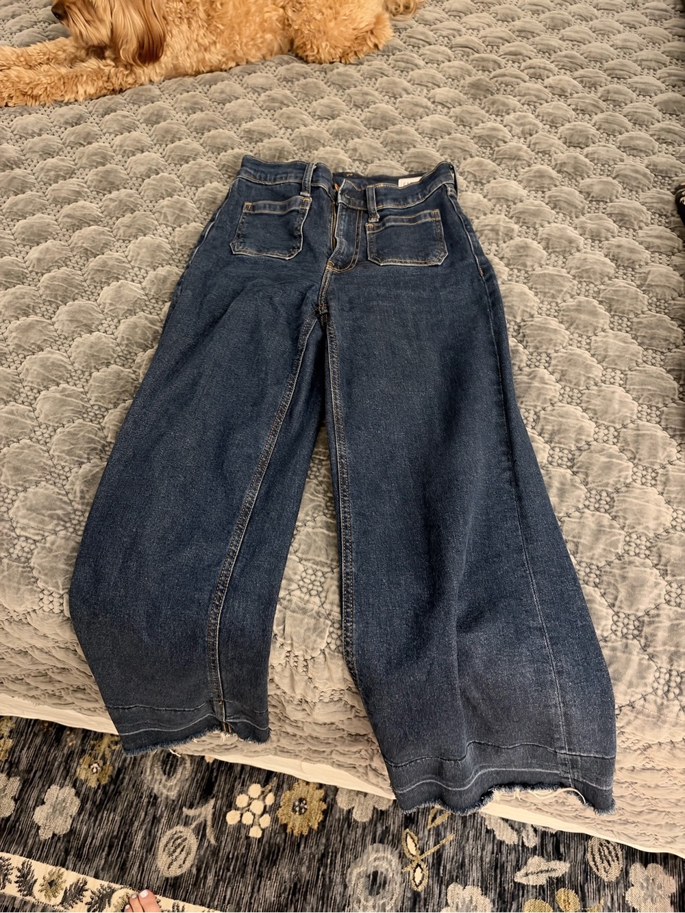 GAP Wide Leg Dark Blue Women's Jeans